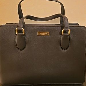 Kate Spade black textured purse